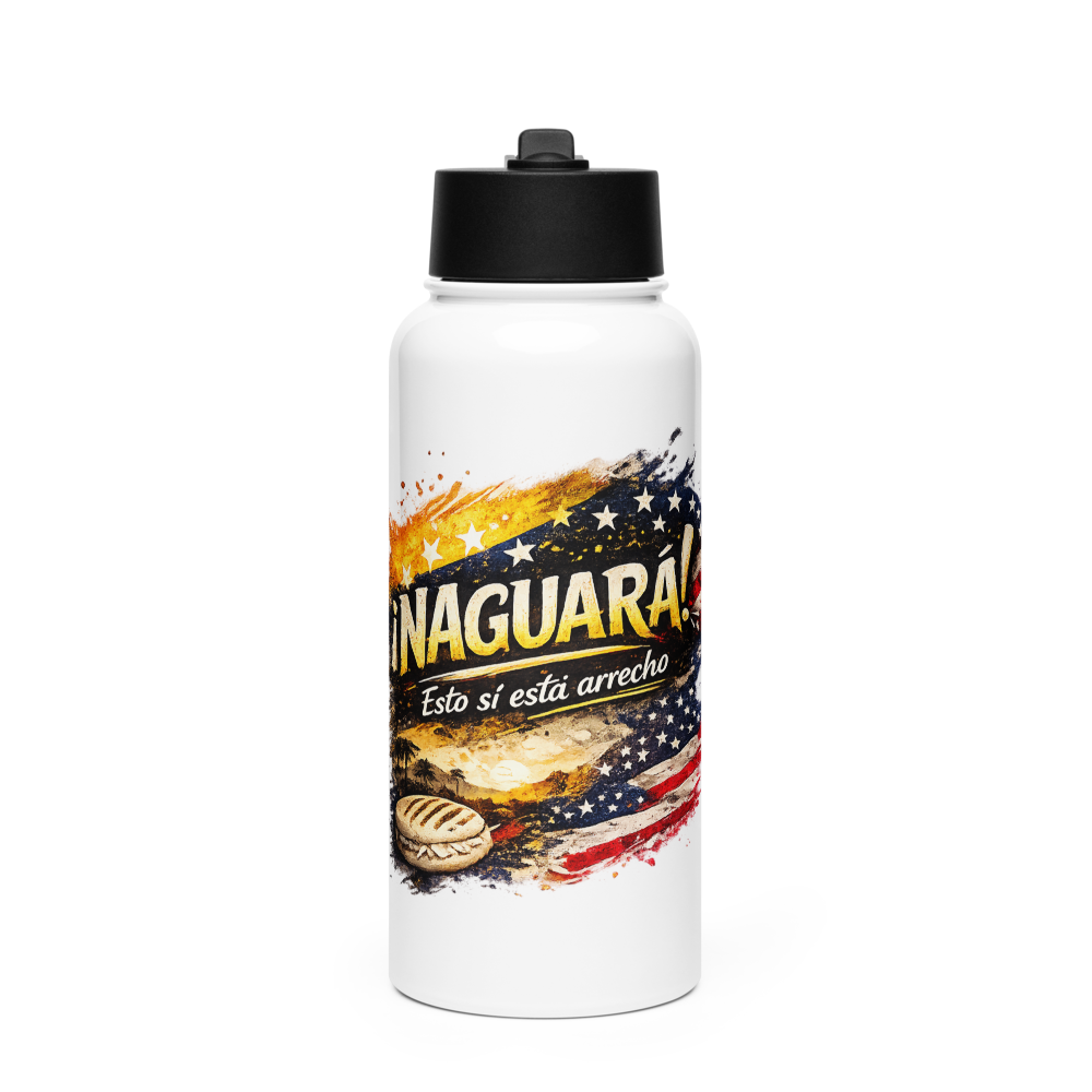 NAGUARA Water Bottle – Venezuelan Style Stainless Steel Bottle