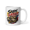 White Glossy Mug - SAPE GATO taza de cafe