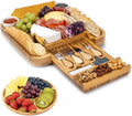 Bamboo Elegance Cheese Board & Knives Set